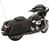 Dual Black 3.5" Slip On Exhaust Slash-Down - For 17-21 Harley Touring