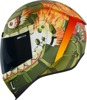 ICON Airform Grenadier Helmet XL Green - Full-face helmet with internal sun shield