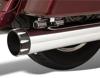 Quick Change 4" Chrome Dual Slip On Exhaust - For 95-16 Harley FLH FLT