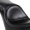 Maverick Smooth Vinyl 2-Up Seat Black Foam - For 18-20 Harley FXBB