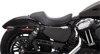 3/4 Smooth Vinyl Solo Seat - Black - For 04-20 Harley XL