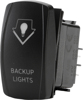 "Back Up Lights" Illuminated Rocker Switch - Amber Lighted SPST Rocker