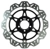 Front VEE Brake Rotors - Black - VEE Style Brake Rotor - Black Center Front Set