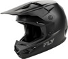 Fly Racing Kinetic Solid Helmet Matte Black Small - Matte black small helmet by Fly Racing