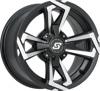 Riot Front/Rear Wheel 4/110 14X7 5+2 Satin Black Machined