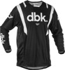 Fly Racing Kinetic Mesh DBK Jersey Black/White XL - Breathable mesh jersey in Black/White, XL