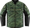 ICON Hooligan CE Tigersblood Jacket Men's 3XL Green - Sport mesh jacket with D3O protection