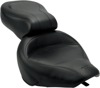 Touring Smooth Vinyl 2-Up Seat - Black - For 95-05 Kawasaki VN800 Vulcan