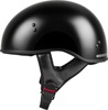 GMAX HH-45 Half Helmet Naked Black Large - DOT Approved Half Helmet For Street Use