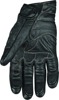 Speed and Strength Rust and Redemption Gloves Black - Small - Men's distressed black leather gloves, size S