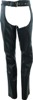 Plains Leather Chaps Black Womens - Small