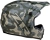 Youth Rise Camo Full Face Offroad Helmet Brown/Green/Multi Y-Small