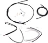 Extended Black Control Cable Kit for 14" Gorilla Bars - For 14-16 HD FLHR Road King