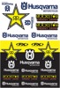 Universal Graphic Kits - Husq Racing Sticker Sheet