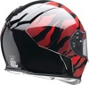 Z1R Warrant Panthera Helmet XS Red/Black Gloss - Full-face helmet with drop-down sun visor