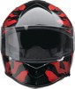 Z1R Warrant Panthera Helmet XL Black/Red - Full face helmet with drop-down sun visor