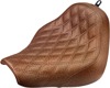 Renegade Lattice Stitched Solo Seat Brown Gel - For 18-20 FXBR/S