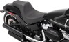 Predator Smooth Vinyl 2-Up Seat Black Foam - For 18-20 Harley FXBR