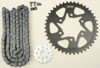 V3 Chain & Sprocket Kit Black SX Chain 520 15/43 Black Steel - For 07-19 Kawasaki ZX6R