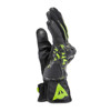 Dainese Mig 3 Unisex Leather Gloves Black/Anthracite/Yellow L - Unisex leather gloves for comfort and protection