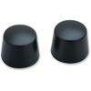 Front Axle Nut Caps Satin Black