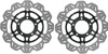 Front VEE Brake Rotors - Black - VEE Style Brake Rotor - Black Center Front Kit