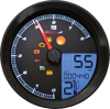 LCD Color Change Speedo and Tachometer - Black