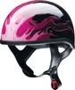 Z1R CC Beanie Hellfire Helmet XL Pink - Half-face helmet with Hellfire graphic