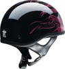 Z1R CC Beanie Hellfire Helmet Gloss Pink 3XL - Half face helmet with Hellfire graphic