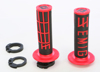 Emig MX V2 Lock On MX Grips System - Half Waffle Black & Red