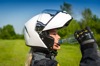 Impulse Motorcycle Smart Helmet with Mesh Intercom - Impulse Hlmt W/Bt Wht Xlg