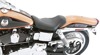 Tripper Plain Synthetic Leather Solo Seat - Black - For 96-03 Harley Dyna