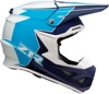 F.I. Hysteria MIPS Full Face Offroad Helmet Blue/White Medium