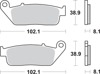 Rear Ceramic Brake Pads - 627Hf Ceramic Brake Pads Sbs