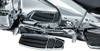 ISO-Board Folding Driver Floorboards Chrome/Black w/Levers - For 1800 GoldWing