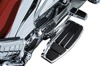 ISO-Board Folding Driver Floorboards Chrome/Black w/Levers - For 1800 GoldWing