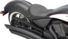 Low-Profile Diamond Leather Solo Seat - Black