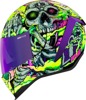 ICON Airform Hippy Dippy Helmet - Medium, Purple - Full-face helmet with glow-in-the-dark graphics