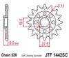 Front Steel Countershaft Sprocket Self Cleaning - 13 Tooth 520