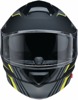 Z1R Solaris 2.0 Slater Modular Helmet 3XL Matte Black/Yellow - Modular helmet with sun visor, size 3XL