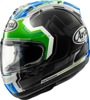 Arai Corsair-X Rea-6 Helmet XS Green - Full-face helmet with Rea-6 graphic