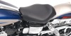 Wide Renegade Smooth Solo Seat Black Gel Low - For 06-17 Harley Dyna