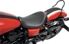 Wide Renegade Smooth Solo Seat Black Gel Low - For 06-17 Harley Dyna