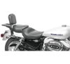 Smooth Vinyl 2-Up Seat - Black - For 04-20 Harley XL XR