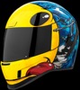 ICON Airform Brozak MIPS Helmet - Blue/Yellow, Large - Full-face helmet with MIPS protection