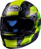 Arai Regent-X Patch Helmet Yellow Frost XL - Full face helmet in Yellow Frost XL