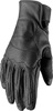 THOR Hallman GP Gloves Men's Black Size S - Vintage-inspired leather MX gloves