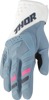 Thor Women's Spectrum Gloves L White/Starlight Blue - MX gloves with touchscreen fingers