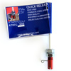 The "Flag Grabber" - Red Quick Release Whip Flag Pole Mount - 1/4"