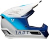 Thor Fleet Storm Helmet Gloss White/Navy/Blue M - MX helmet with ERT tech, gloss white/navy/blue